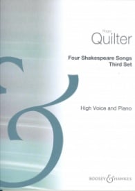 Quilter: 4 Shakespeare Songs (3rd Set) for High Voice published by Boosey & Hawkes