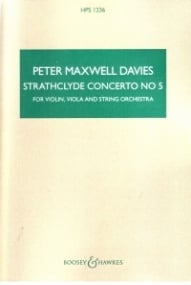Maxwell Davies: Strathclyde Concerto No. 5 (Study Score) published by Boosey & Hawkes