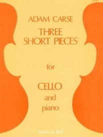 Carse: 3 Short Pieces for Cello published by Stainer and Bell