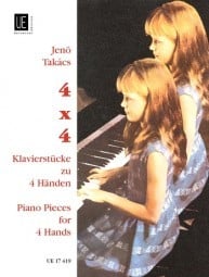 Takacs: 4x4 Piano Pieces for Piano Duet published by Universal