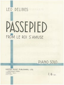 Delibes: Passepied for Piano published by UMP