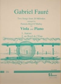 Faure: Two Songs for Viola published by S J Music