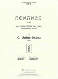 Saint-Saens: Romance Opus 51 for Cello published by Durand