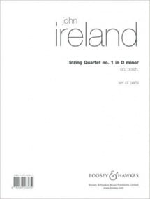 Ireland: String Quartet Number 1 in D Minor published by Boosey & Hawkes