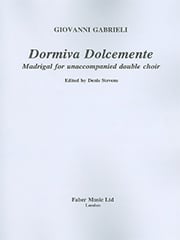 Gabrieli: Dormiva Dolcemente SSAATTBB published by Faber