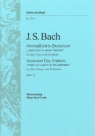 Bach: Cantata No 11 (Lobet Gott in seinen Reichen) published by Breitkopf - Vocal Score
