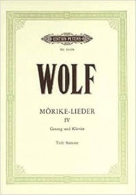 Wolf: Morike-lieder Book 4 Low published by Peters