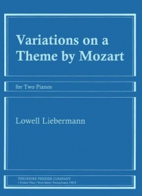 Liebermann: Variations on a Theme by Mozart for Two Pianos published by Presser