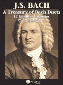 Bach: A Treasury of Duets for Flute & Bb Clarinet published by Presser