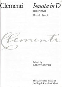 Clementi: Sonata in D Opus 40 No 3 for Piano published by ABRSM