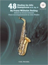 Ferling: 48 Studies for Alto Saxophone Opus 31 published by Fischer (Book & CD)