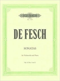 Fesch: Two Sonatas Opus 8/3&4 for Cello published by Peters