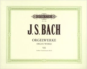 Bach: Complete Organ Works Volume 7 published by Peters