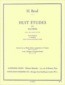 Brod: 8 Etudes For Oboe Solo published by Leduc