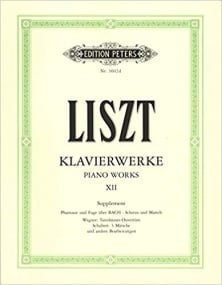 Liszt: Piano Works Volume 12 published by Peters