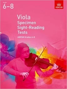 ABRSM Sight Reading Tests Grades 6 - 8 From 2012 for Viola