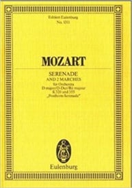 Mozart: Serenade No. 9 D major & 2 Marches (Study Score) published by Eulenburg
