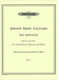Galliard: Sonata No 1 in A Minor for Bassoon or Cello published by Hinrichsen