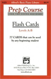Alfred's Basic Piano Prep Course: Flash Cards, Levels A & B