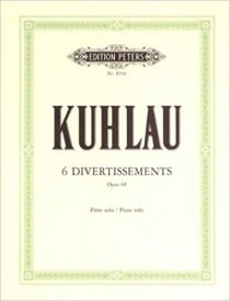 Kuhlau: 6 Divertissements Opus 68 for Flute published by Peters