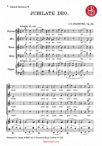 Stanford: Jubilate Deo in C Opus 115 SATB published by Stainer & Bell
