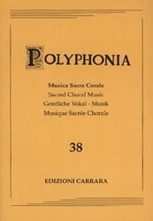 Polyphonia Volume 38 - Sacred Choral Music SATB published by Carrara