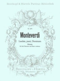 Monteverdi: Laudate, pueri, Dominum published by Breitkopf - Vocal Score