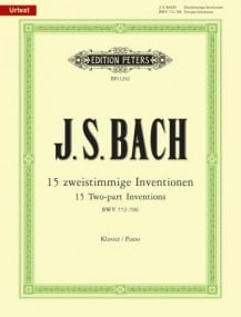 Bach: Two Part Inventions (BWV 772-786) for Piano Published by Peters