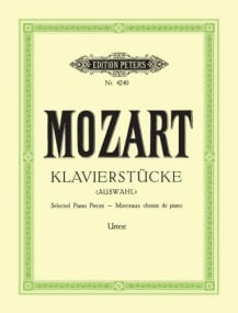 Mozart: Selected Piano Pieces published by Peters
