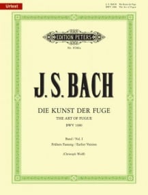 Bach: The Art of Fugue (BWV 1080) for Piano published by Peters