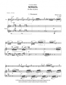 Lock: Sonata for Flute published by Emerson