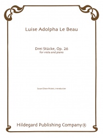 Le Beau:  Drei Stcke Opus 26 for Viola published by Hildegard