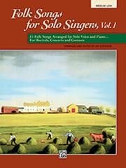 Folk Songs for Solo Singers Volume 1 Medium/Low published by Alfred
