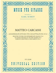 Carcassi: Selected Studies for Intermediate Grade Opus 60 for Guitar published by Universal