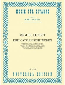 Llobet: 3 Catalan Melodies for Guitar published by Universal