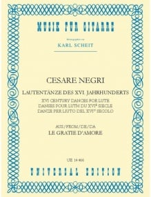 Negri: Lute Dances of the 16th Century published by Universal