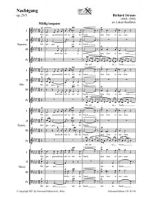 Strauss: Nachtgang SATB published by Universal