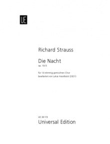Strauss: Die Nacht SATB published by Universal