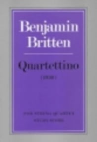 Britten : Quartettino for String Quartet (Study Score) published by Faber
