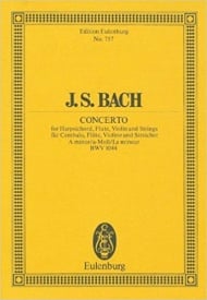 Bach: Triple Concerto A minor BWV 1044 (Study Score) published by Eulenburg