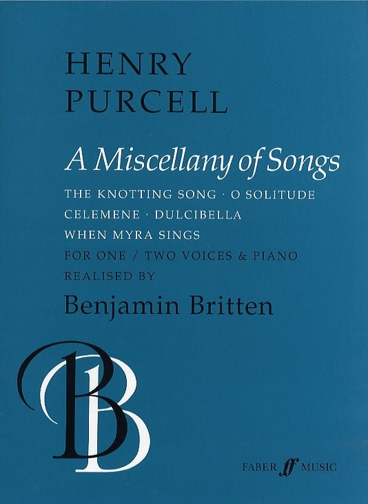 Purcell: Miscellany Of Songs published by Faber