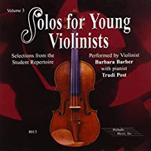 Solos for Young Violinists Volume 3 published by Alfred (CD Only)