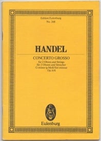 Handel: Concerto grosso G minor Opus 6/6 (Study Score) published by Eulenburg