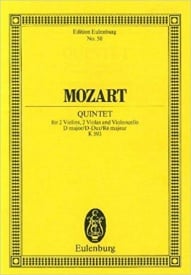 Mozart: String Quintet D major KV 593 (Study Score) published by Eulenburg