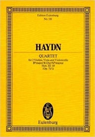 Haydn: String Quartet Bb major Opus 71/1 Hob. III: 69 (Study Score) published by Eulenburg