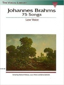 Brahms: 75 Songs for Low Voice by published by Hal Leonard