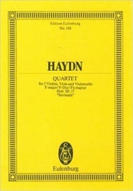 Haydn: String Quartet F major Opus 3/5 Hob. III: 17 (Study Score) published by Eulenburg