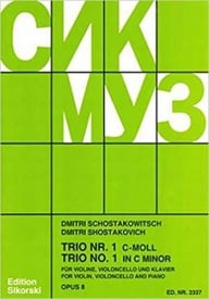 Shostakovich: Piano Trio No 1 in C minor Opus 8 published by Sikorski