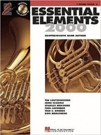 Essential Elements 2000 Book 2 - Horn in F published by Hal Leonard (Book & CD)