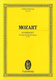 Mozart: Symphony No. 33 Bb major KV 319 (Study Score) published by Eulenburg